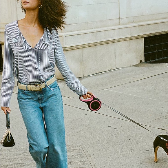 J. Crew studded lower rise wide leg Jean. Effie Jane wash. Size 28 - Picture 5 of 8